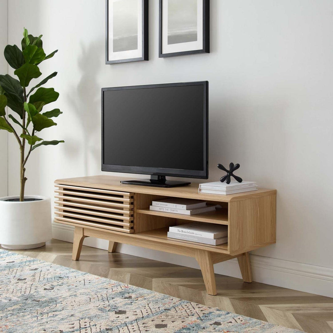 Modway Render Mid-Century Modern Low Profile 48 Inch TV Stand in 48"