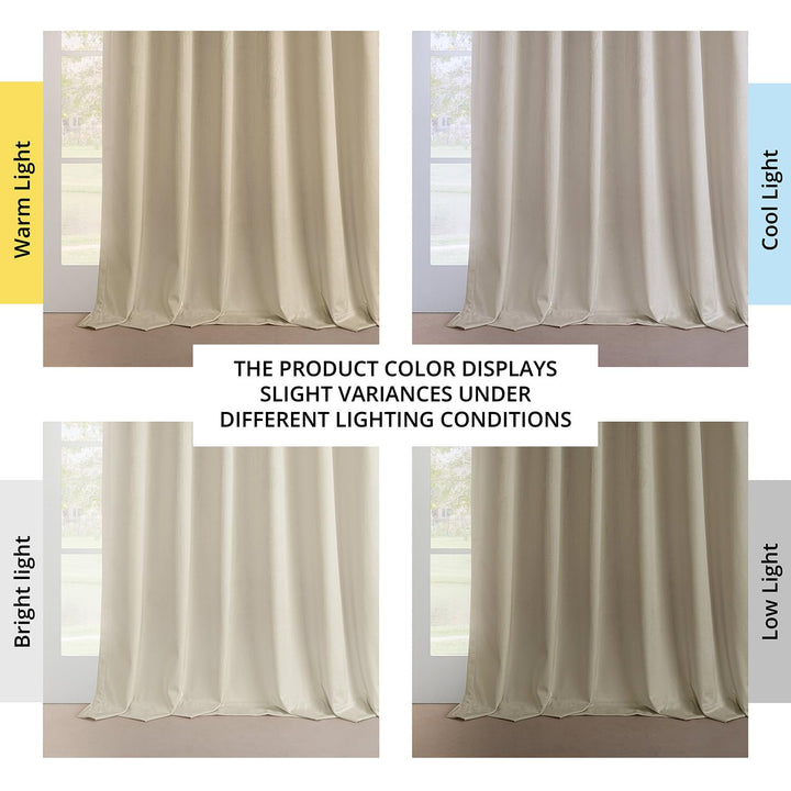 Exclusive Fabrics Plush Velvet Room Darkening Curtain (1 Panel)