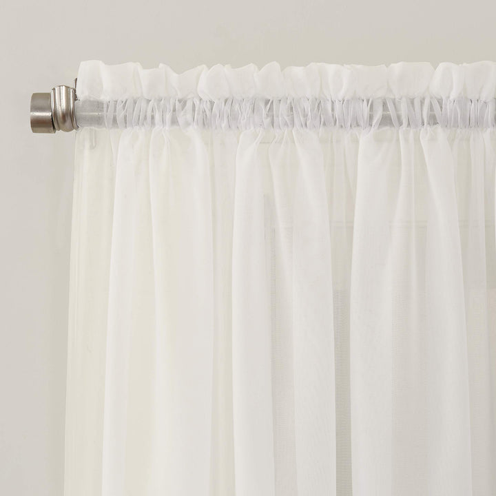 No. 918 Erica Crushed Voile Sheer Rod Pocket 1-Piece Curtain Panel, Single Panel