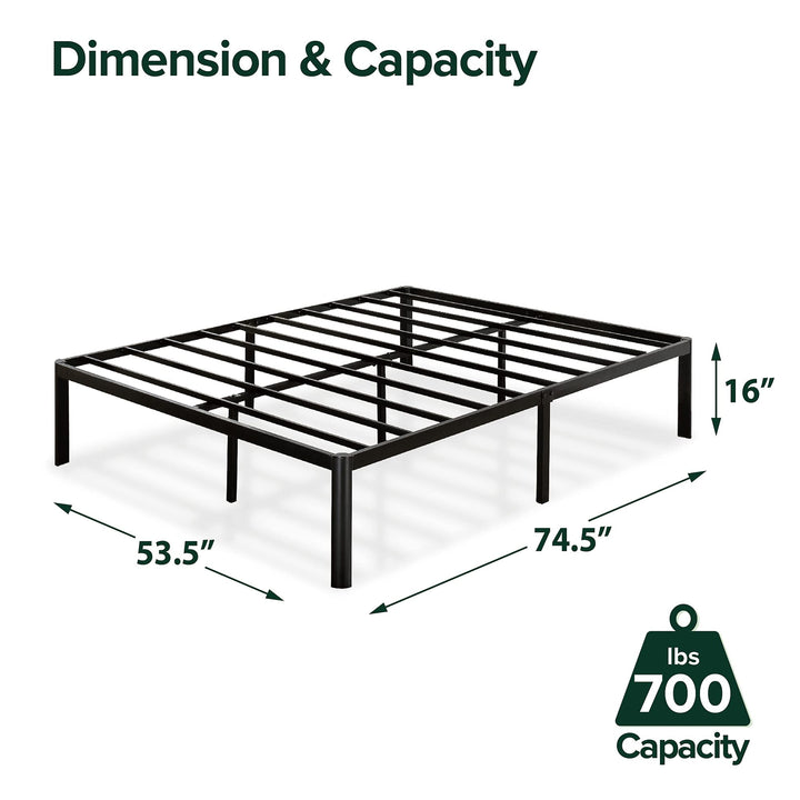 ZINUS Van 16 Inch Metal Platform Bed Frame / Slat Support / No Box