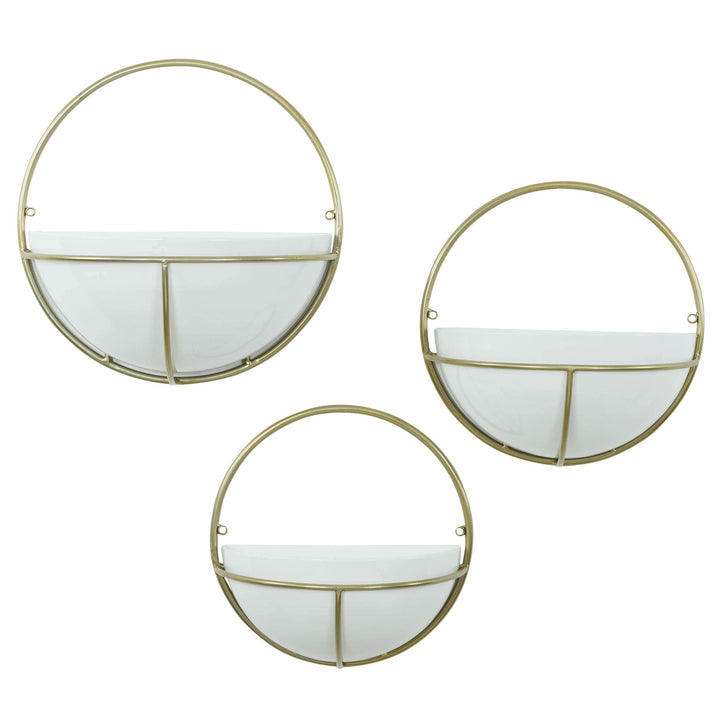 Modern Wall Planters (Set of 3) - 13" h X 13" w X6.5 d/11.5 11.5 X5.5/