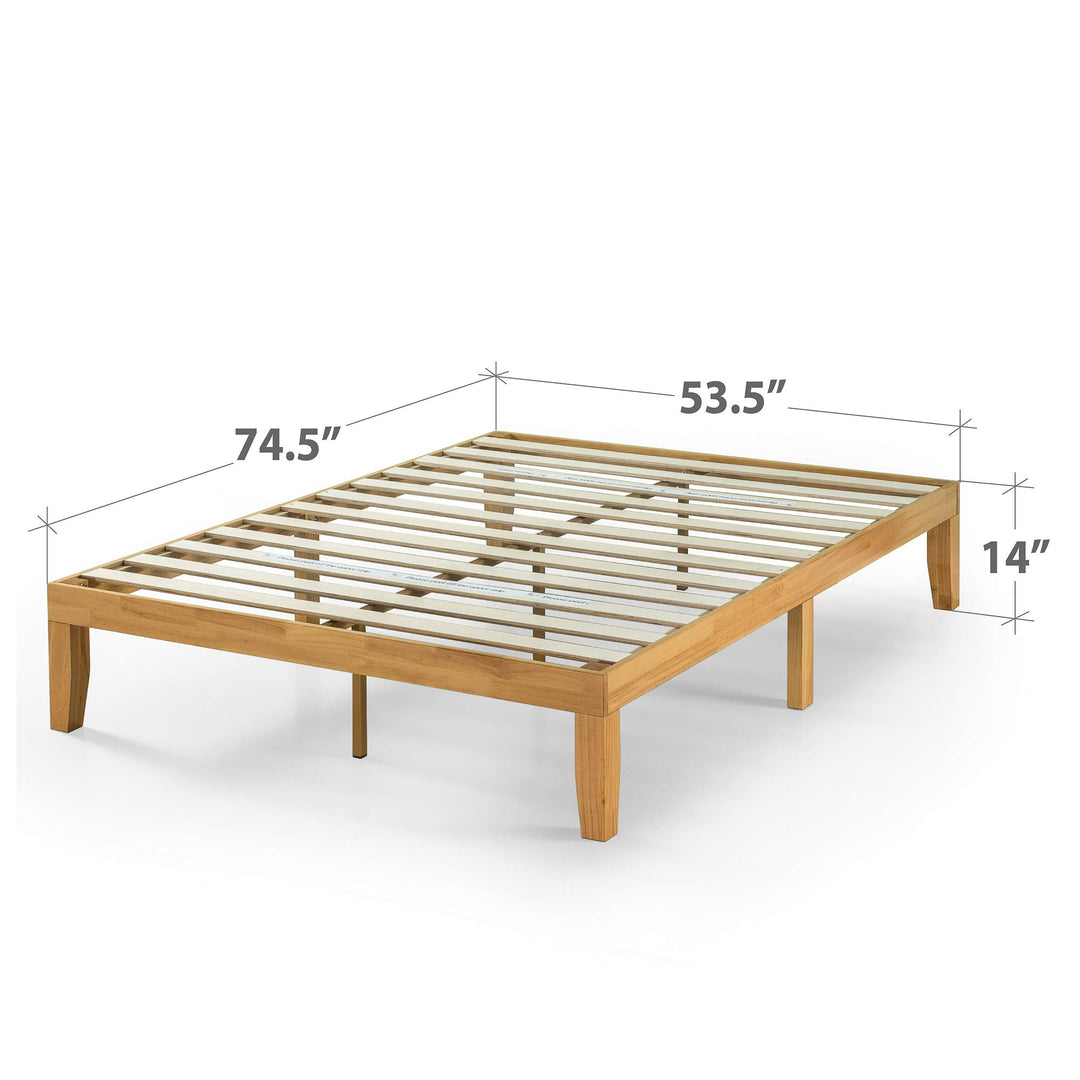 ZINUS Moiz Wood Platform Bed Frame Wood Slat Support No Box Spring Needed Easy Full