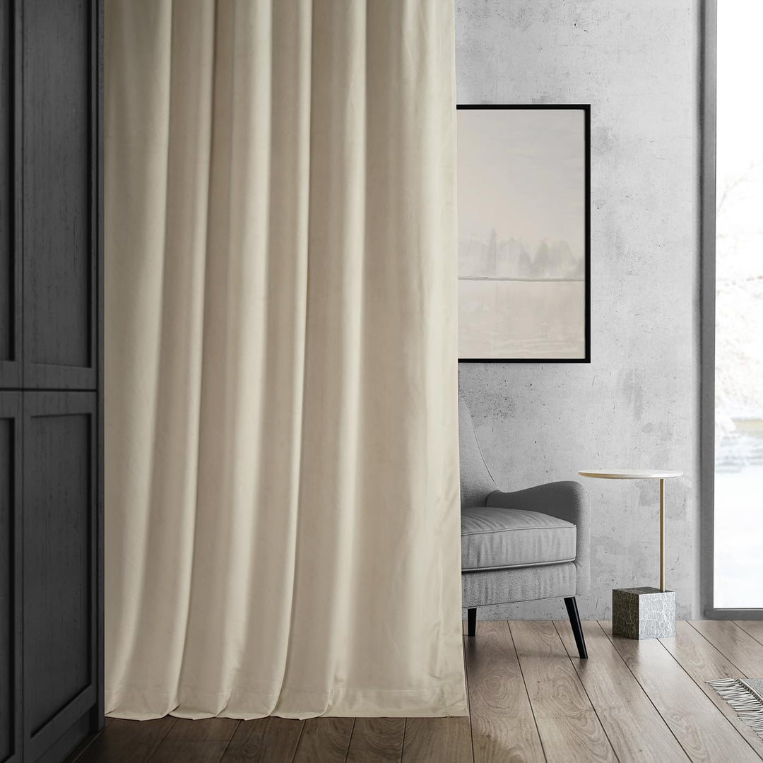 Exclusive Fabrics Signature Blackout Velvet Curtain (1 Panel)