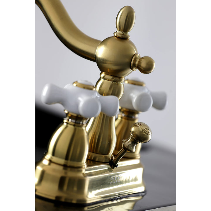 Kingston Brass KB1607PX 4 in. Centerset Bathroom Faucet Brushed Brass