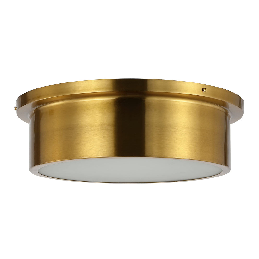 3-light 16-inch Flush Mount 16 in. W X D 5 H Gold Modern Contemporary Metal - Diamond Home USA