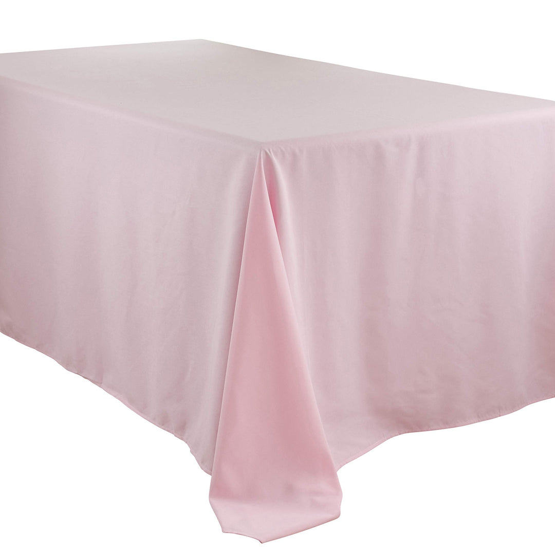 SARO LIFESTYLE Collection Casual Design Everyday Tablecloth 90" x 120" Pink Pink - 90"x120"