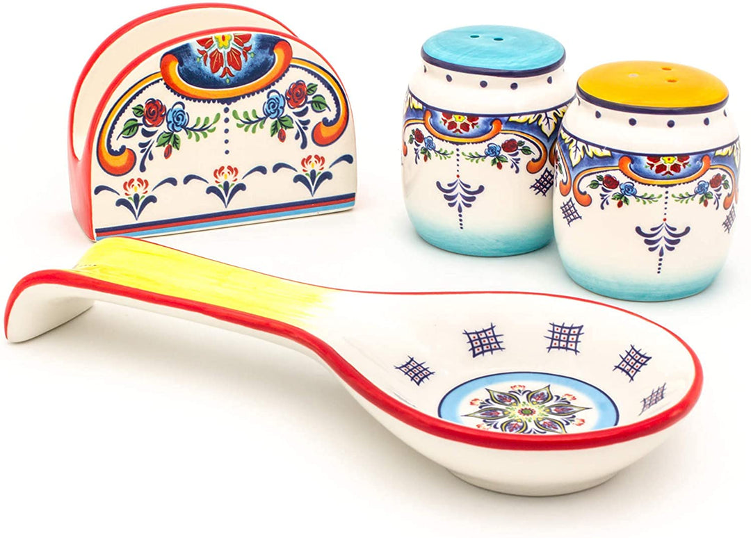 Euro Ceramica Zanzibar Collection Vibrant Ceramic Tableware Necessities 4