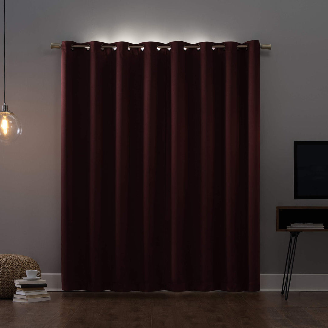 Sun Zero Nordic Theater Grade Extreme 100% Blackout Grommet Curtain Single Panel