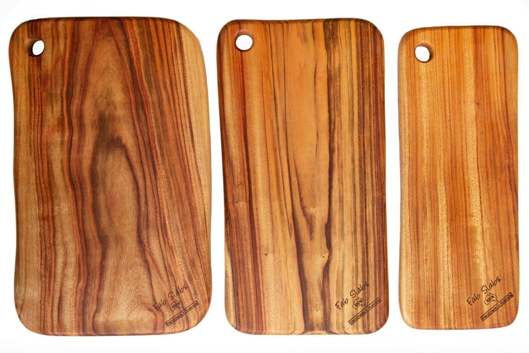 Fab Slabs Natural Wood Camphor Laurel Medium Cutting Board for Kitchen