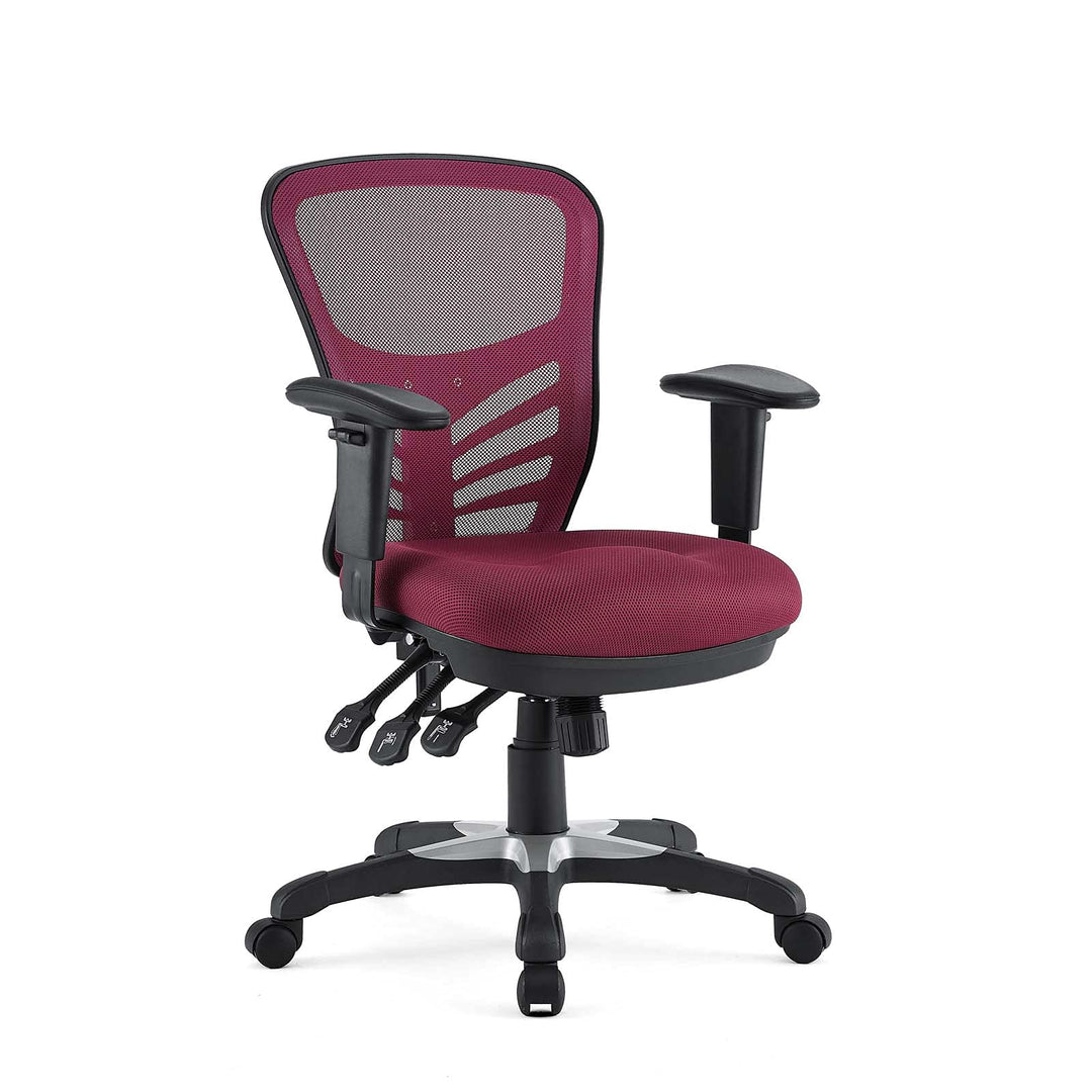 Modway Articulate Ergonomic Mesh Office Chair in Red