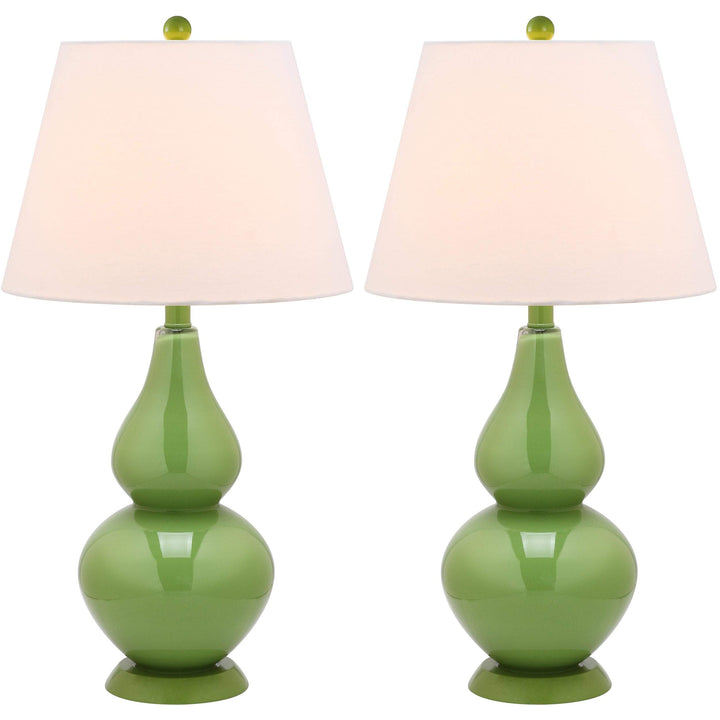 27-inch Double Green Table Lamp (Set of 2) Modern Contemporary Transitional - Diamond Home USA