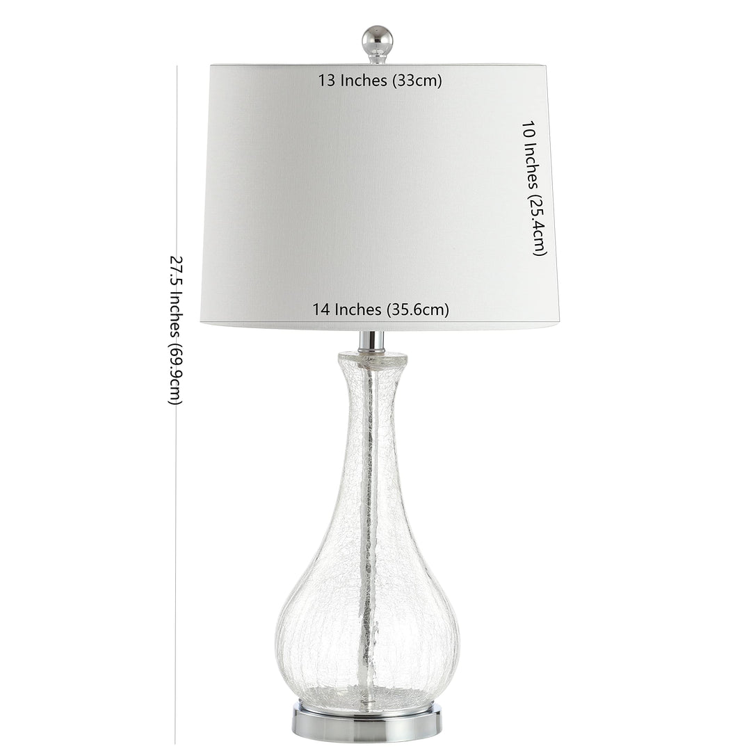 Safavieh Lighting Collection Finnley Clear/ 28-inch Bedroom Living Room