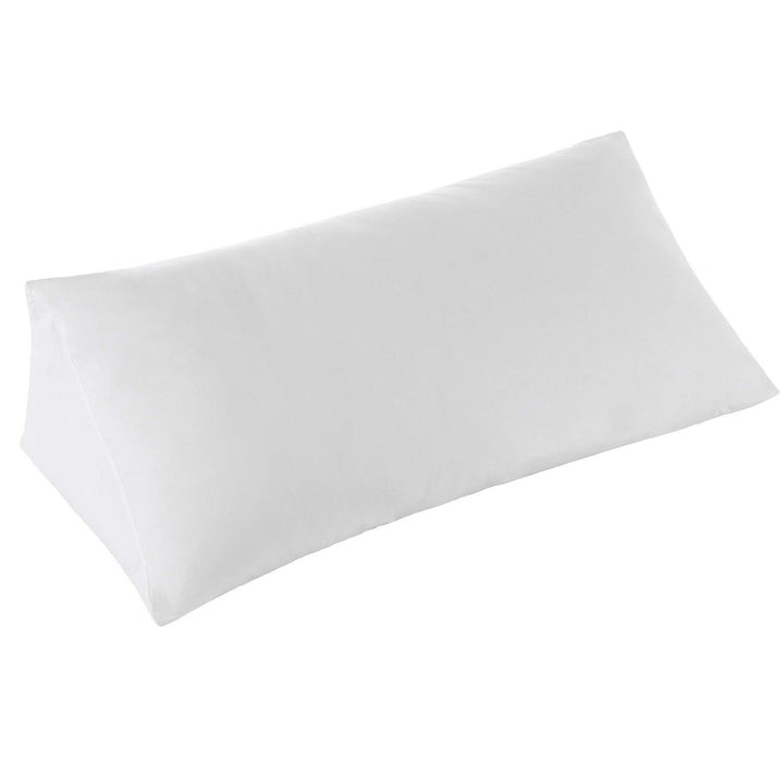 Ultra Supportive Oversized Reading Wedge Pillow - White Cotton Single