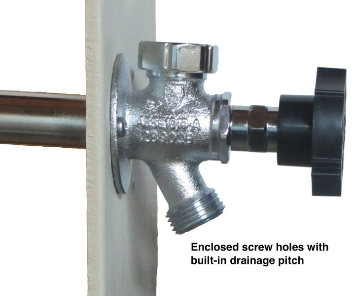 ¼-Turn Ball Valve Frost Proof Sillcock; 14" Wall Thickness; 3/4" m.p.t. x ½" - Diamond Home USA