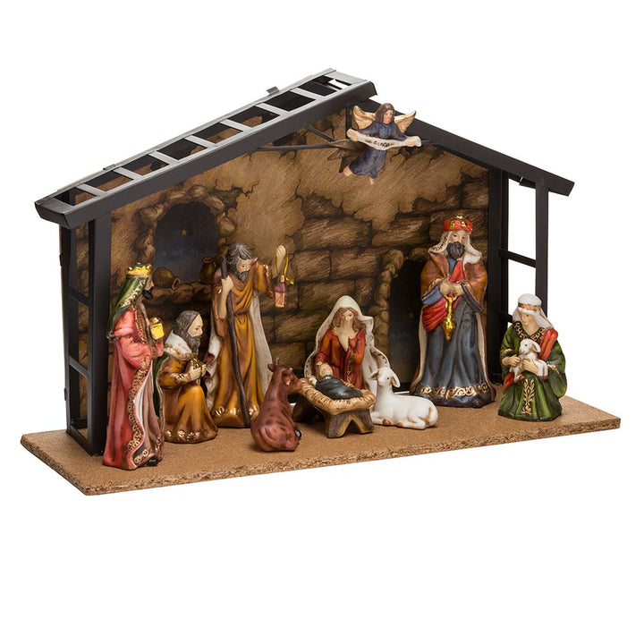 Kurt Adler J1257 Nativity Set 10 Count