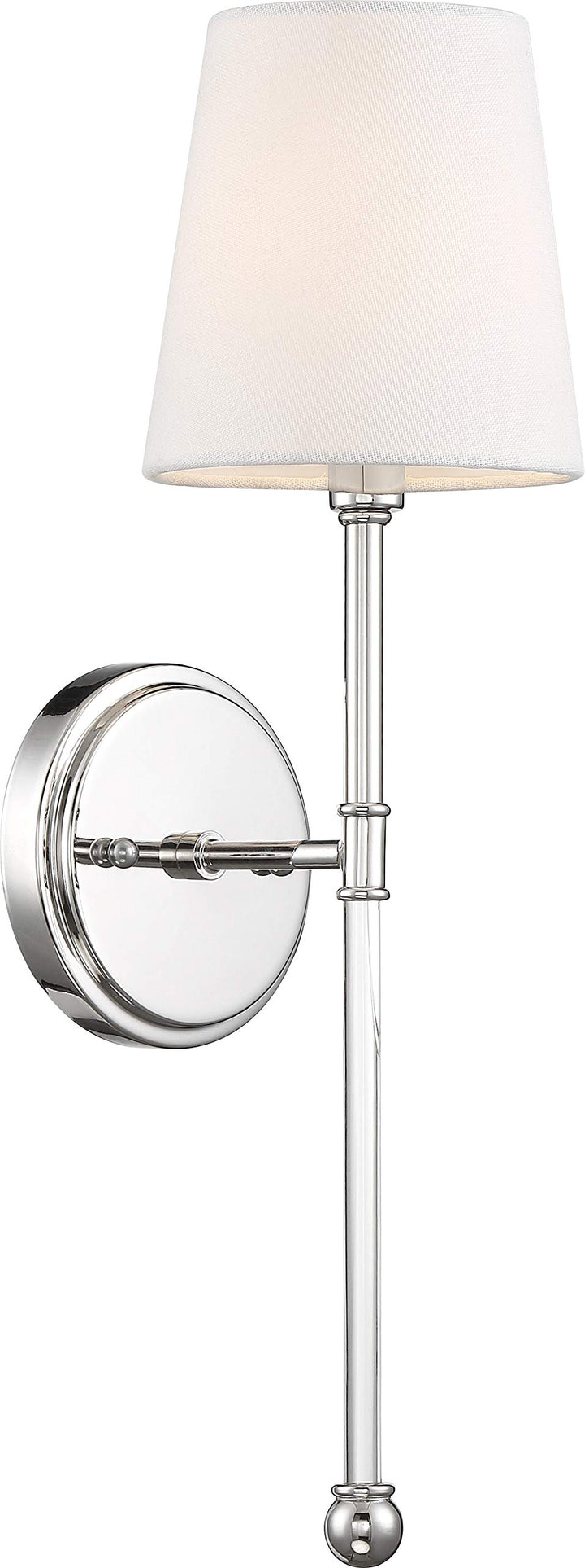 Nuvo 60/6688 Olmsted 1 Light Wall Sconce Polished Nickel Finish