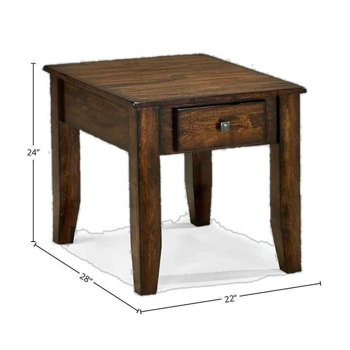 Intercon Kona End Table Rasin