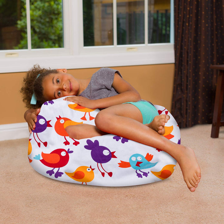 Kids Bean Bag Chair, Big Comfy Chair - Machine Washable Cover