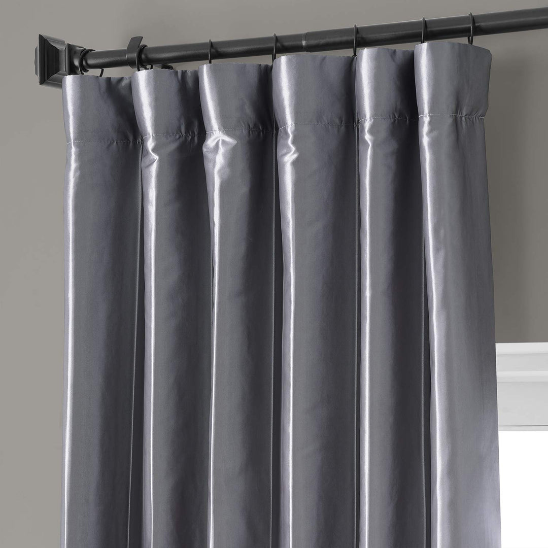 HPD HALF PRICE DRAPES Signature Faux Silk Blackout Curtains for Bedroom & Living