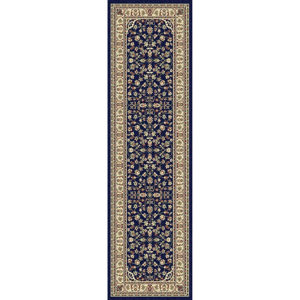 Formal Flower Oriental Runner Rug Polypropylene Traditional