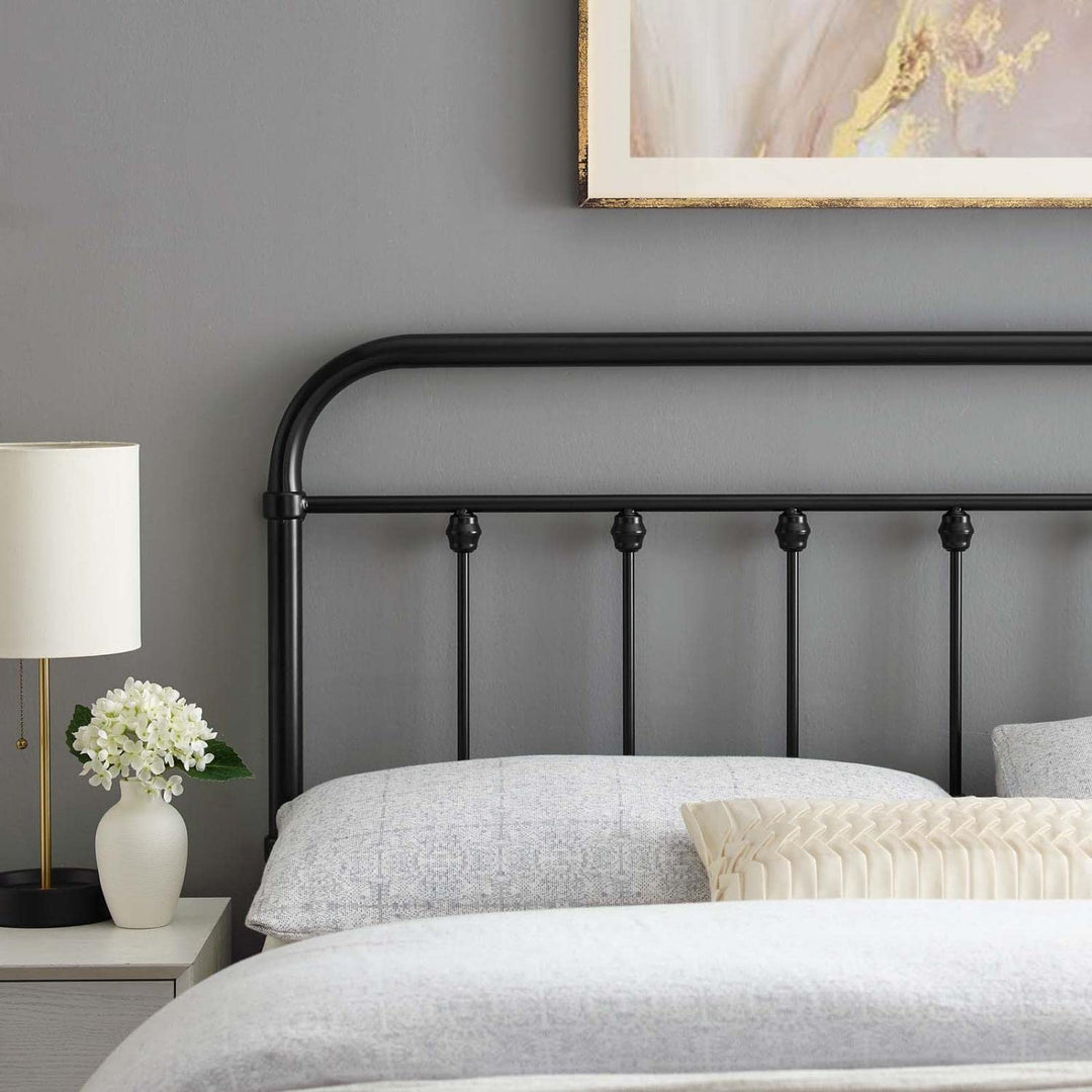 Modway MOD-6153-BLK Sage Full Metal Headboard Black