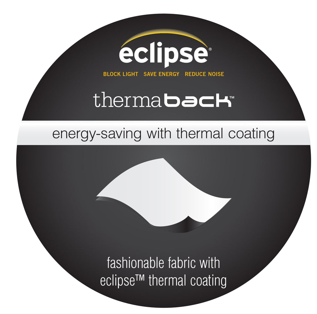 Eclipse Nikki Thermal Insulated Single Panel Grommet Top Darkening Curtains 84 Inches - Smoke