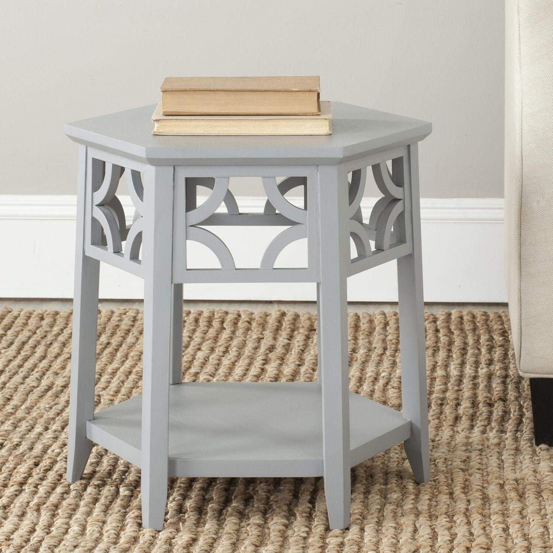 Safavieh American Homes Collection Connor Light Brown Hexagon End Table