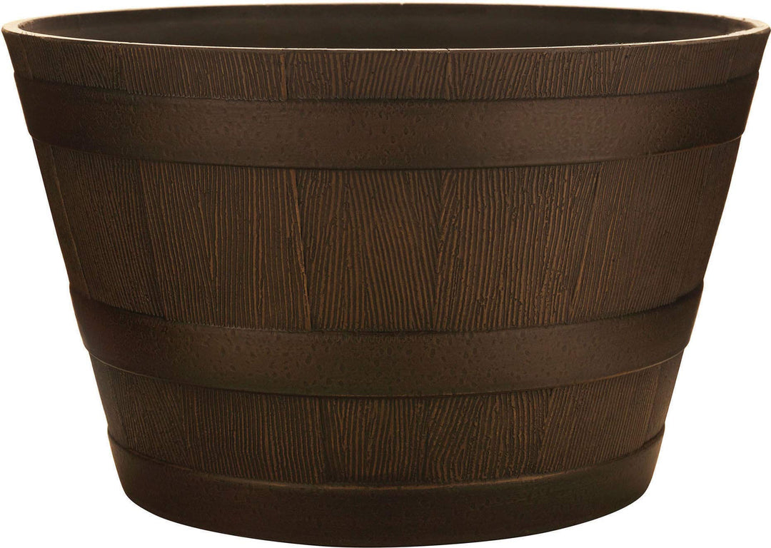 HDR WHISKEY BARREL PLANTER 22.24" Diameter - Kentucky Walnut