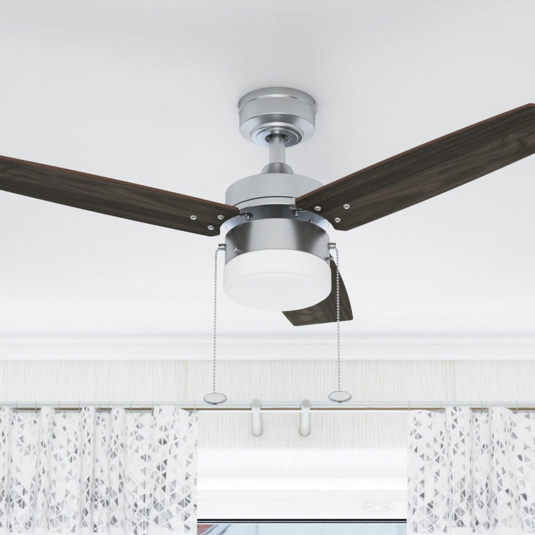 Prominence Home Reston 42 Inch Modern Farmhouse LED Ceiling Fan with Light