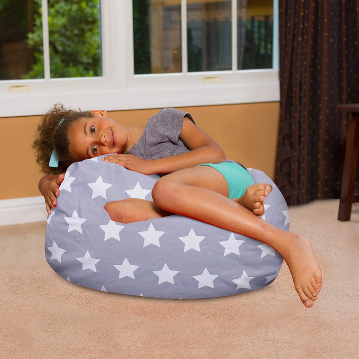 Kids Bean Bag Chair, Big Comfy Chair - Machine Washable Cover