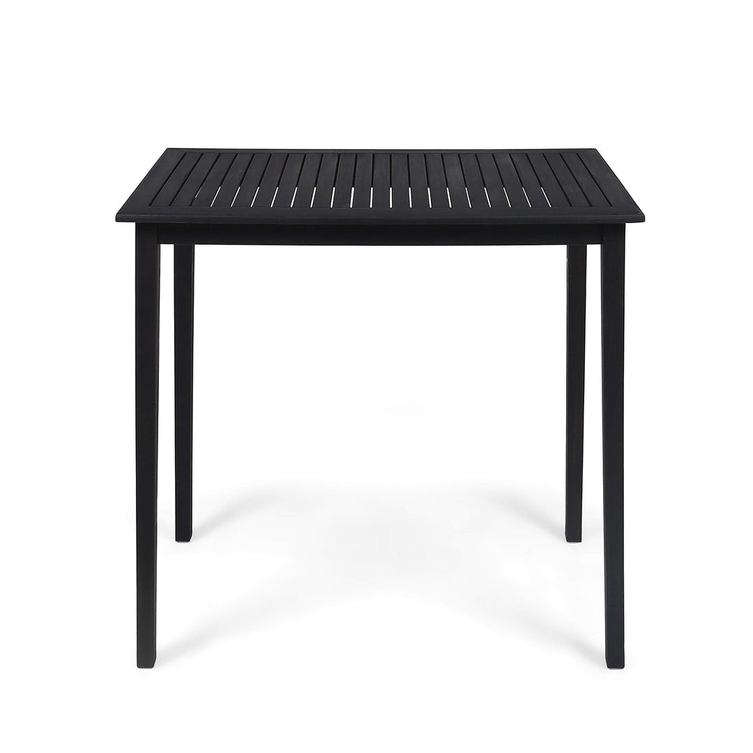 Christopher Knight Home Teresa Outdoor Minimalist Acacia Wood Rectangle Bar Dark Gray