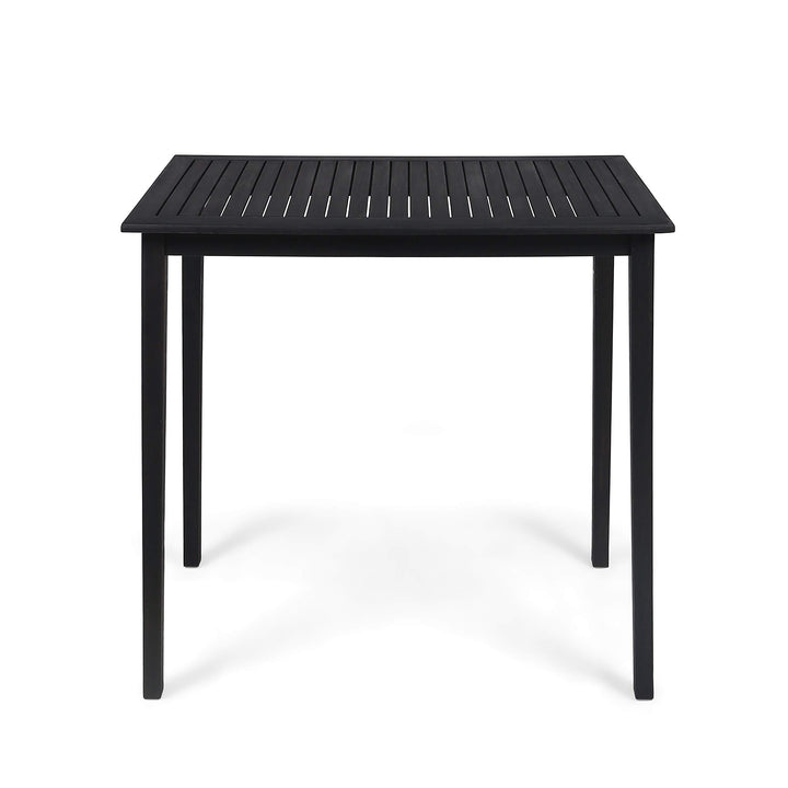 Christopher Knight Home Teresa Outdoor Minimalist Acacia Wood Rectangle Bar Dark Gray