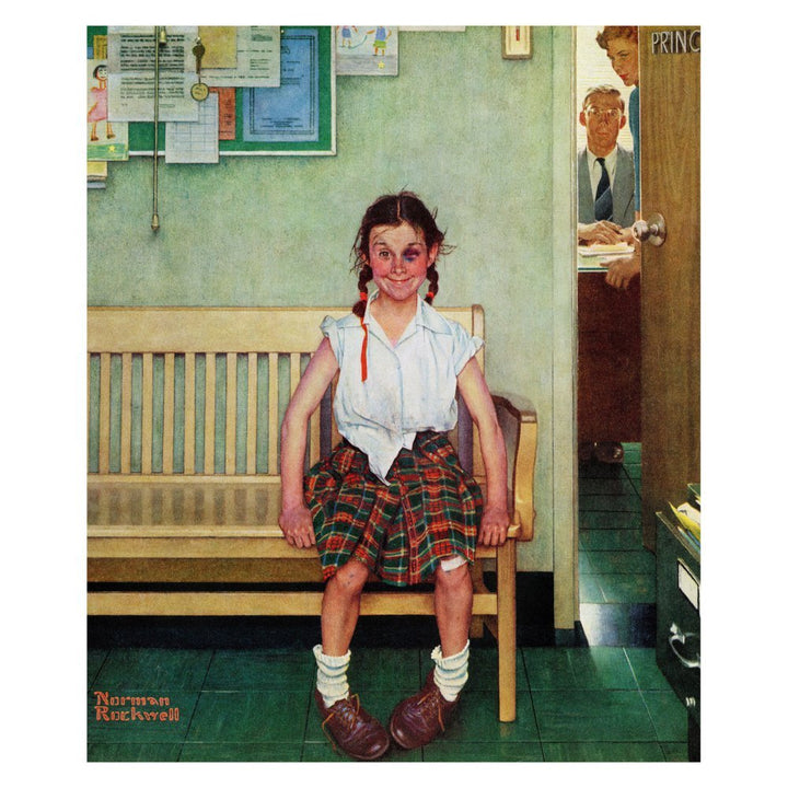 Marmont Hill x29 Shiner by Norman Rockwell Painting Print on Wrapped Canvas 24 x 29