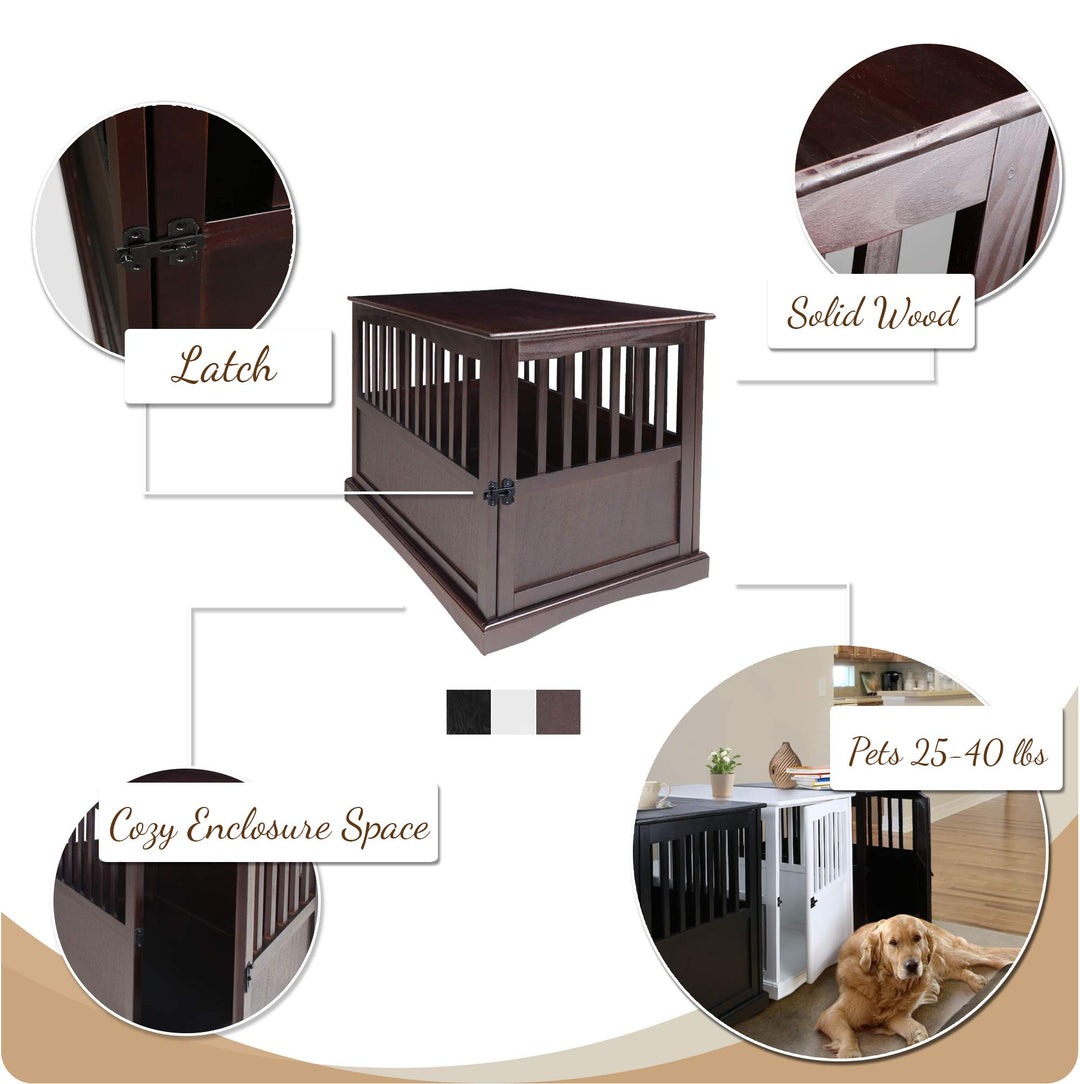 36 Dog Crate Table Kennel Decorative Wood End Table Indoor Furniture