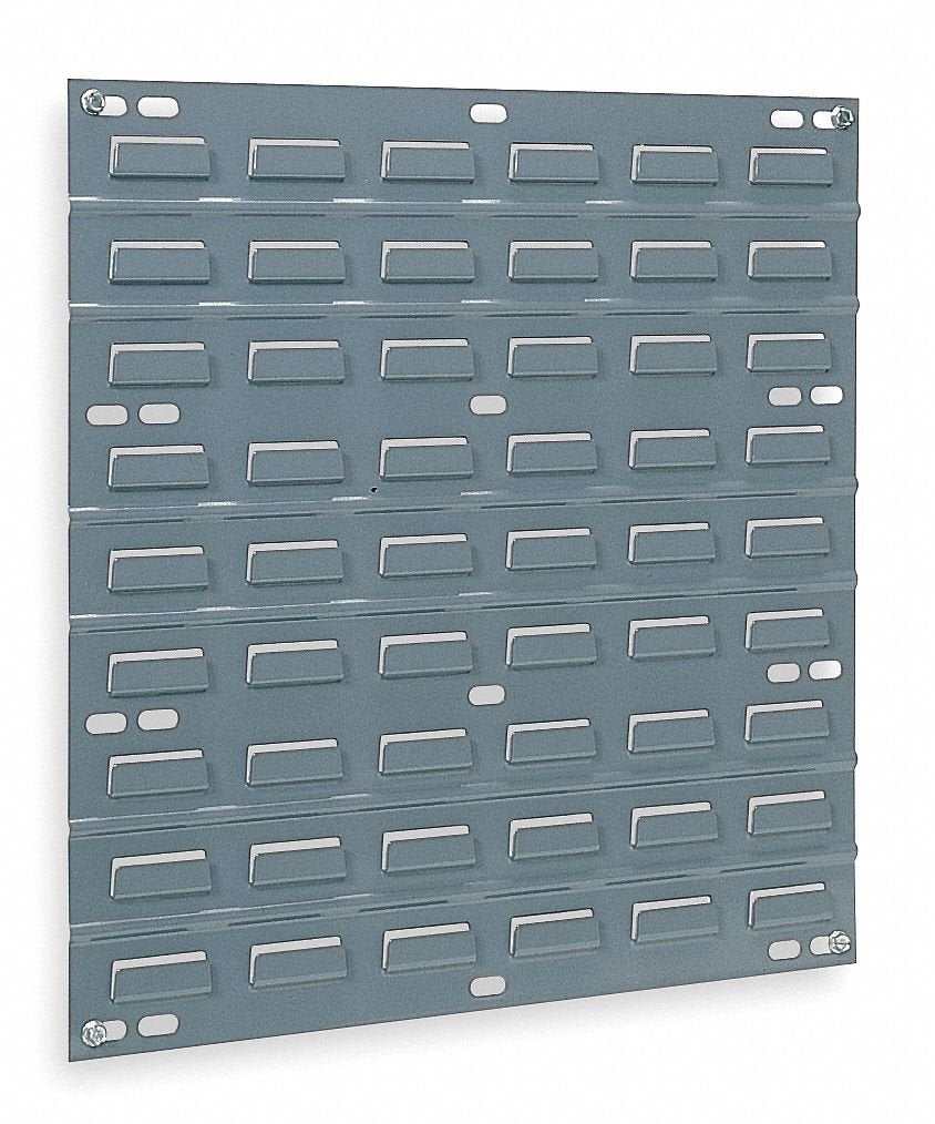 Louvered Panel Wall Mountable 1"x18"x19" Gray