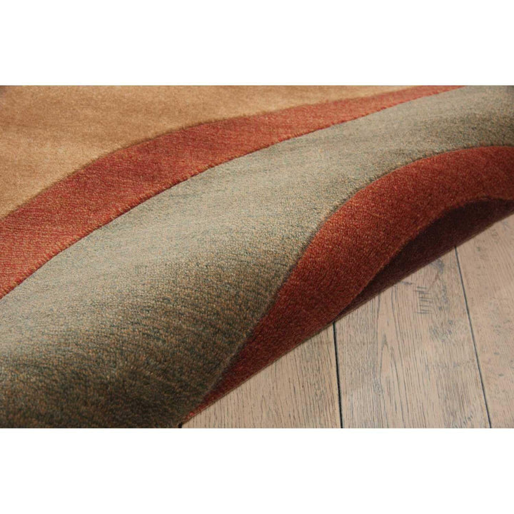 Nourison Somerset 93x130 Rectangle Fabric Area Rug in Multi-Color Finish