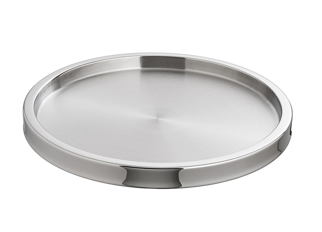 Kraftware Stainless Steel Collection Serving Tray Collection-13.5" Round