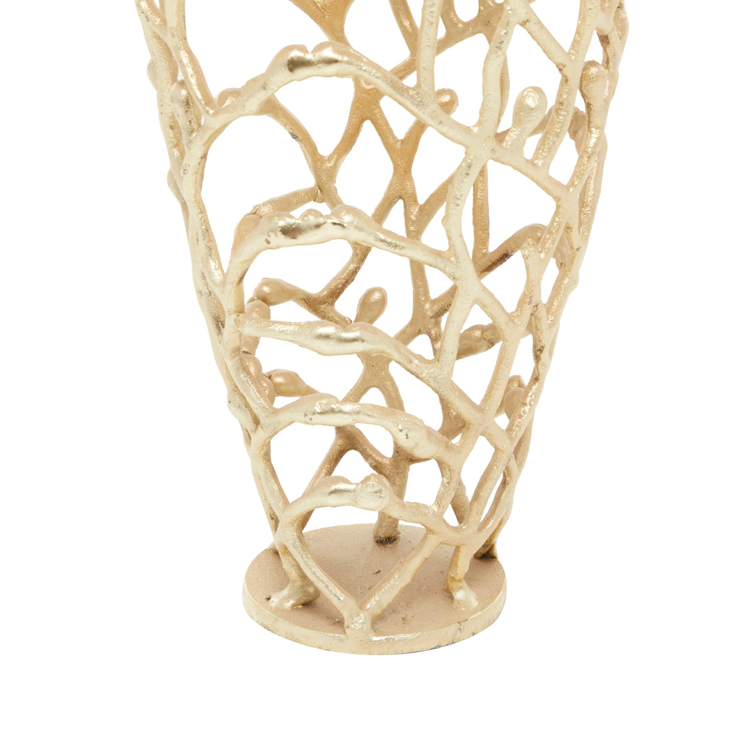 Gold Coral Vase