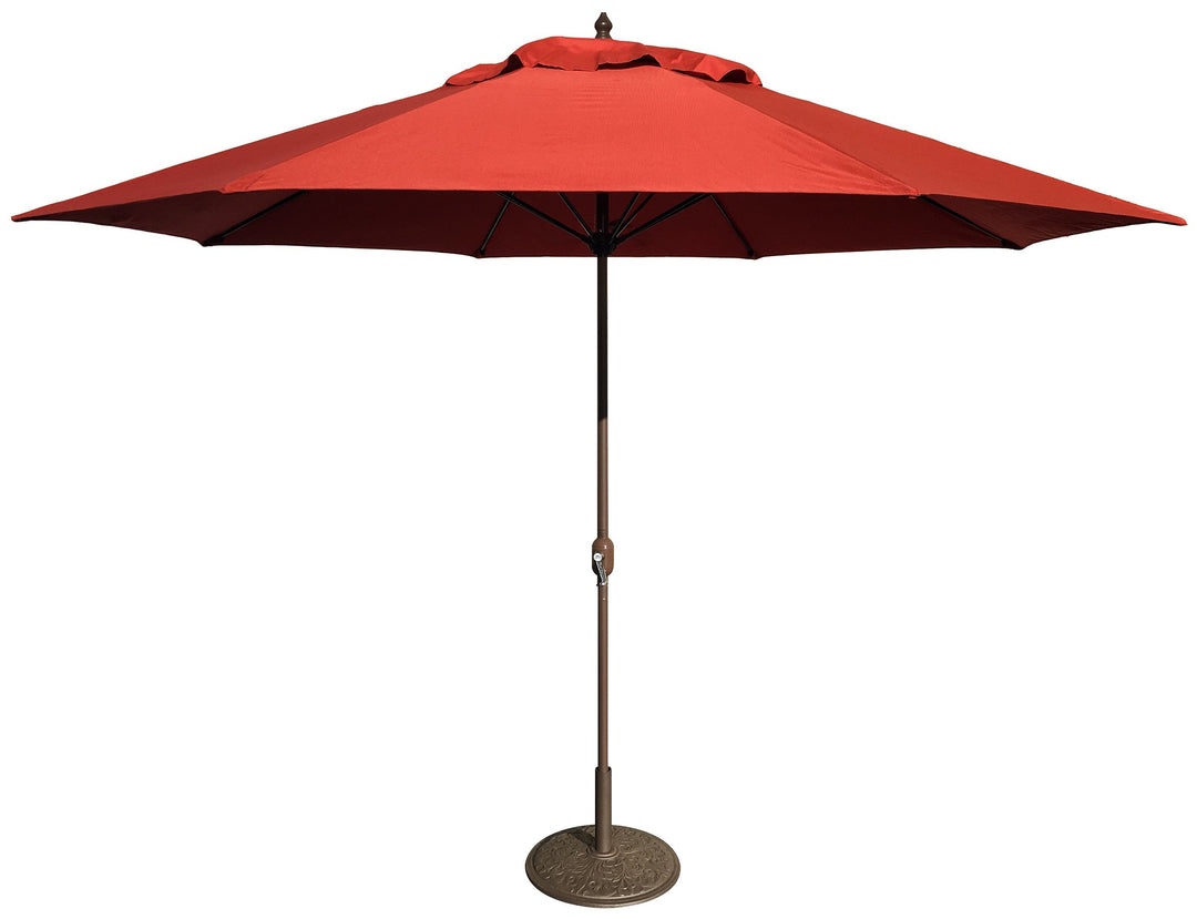 Tropishade 11' Umbrella with Premium Red Brick Olefin Cover (Base not Included)