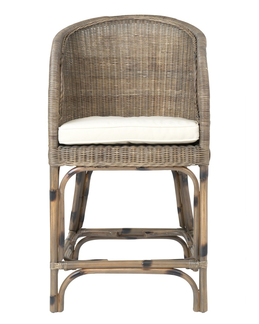 East at Main Layla Brown Rattan Counterstool (21x20.5x38)