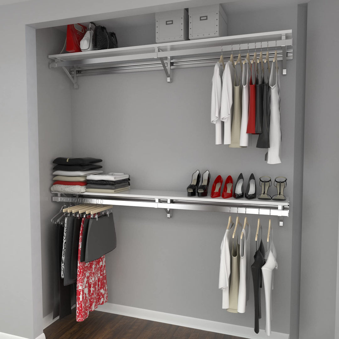 Arrange A Space Shelf Double Hang Closet System