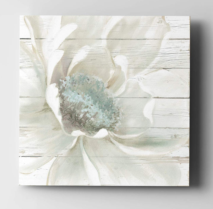 Wexford Home Weathered White Gallery Wrapped Canvas Wall Art 24x24