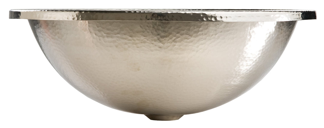 Sinkology SB203-18N Edison Dual Mount Oval Bathroom Sink 18-0.5 Inch Hammered