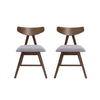 Christopher Knight Home Stocker Dining Chair Dark Gray + Walnut Natural Walnut/ Dark Grey