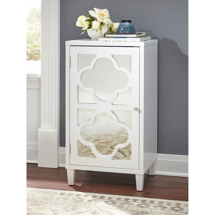 Lifestorey Broadway Mirrored Side Cabinet White