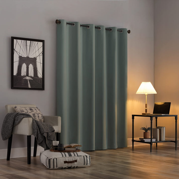 Sun Zero Cyrus Thermal Total Blackout Grommet Curtain Panel, Single Panel