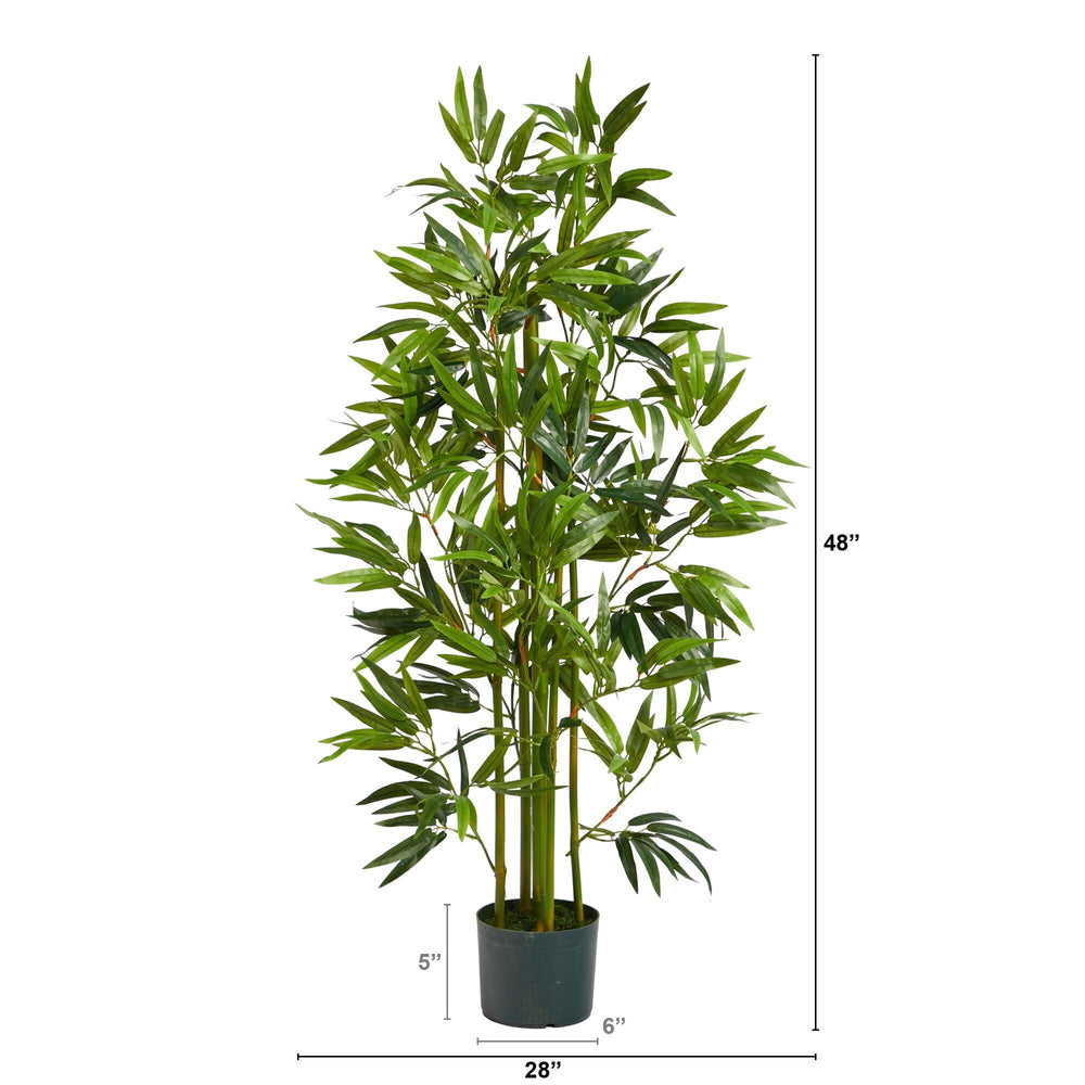 4' Bamboo Artificial Tree Black - Diamond Home USA