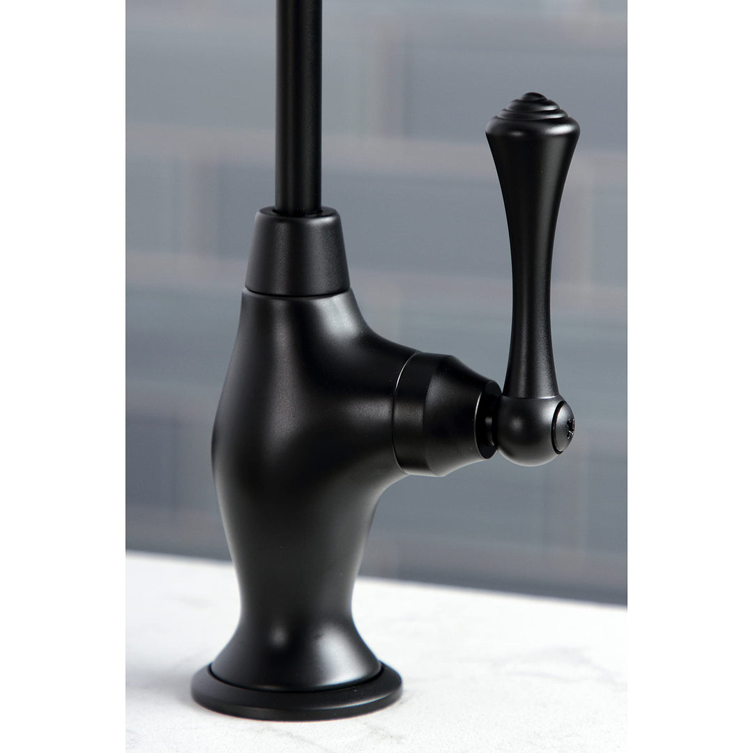 Kingston Brass KS3190BL Vintage 1/4 Turn Water Filtration Faucet Matte Black