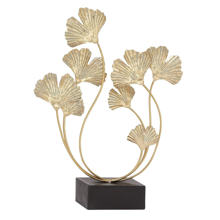 Metal Floral Sculpture Gold