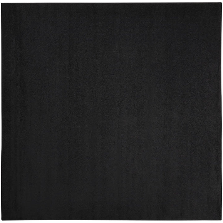 Nourison Essentials Indoor/Outdoor Black 9' x Square Area Rug Easy Cleaning 9' Square - Black